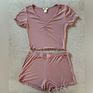 Bozzolo Women's Mauve Sleepwear Set Size M Excellent Condition💗